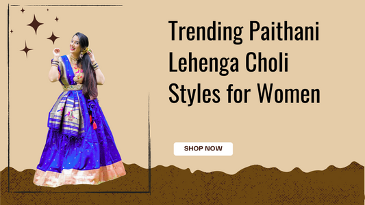 trending maharashtrian paithani lehenga choli collection online
