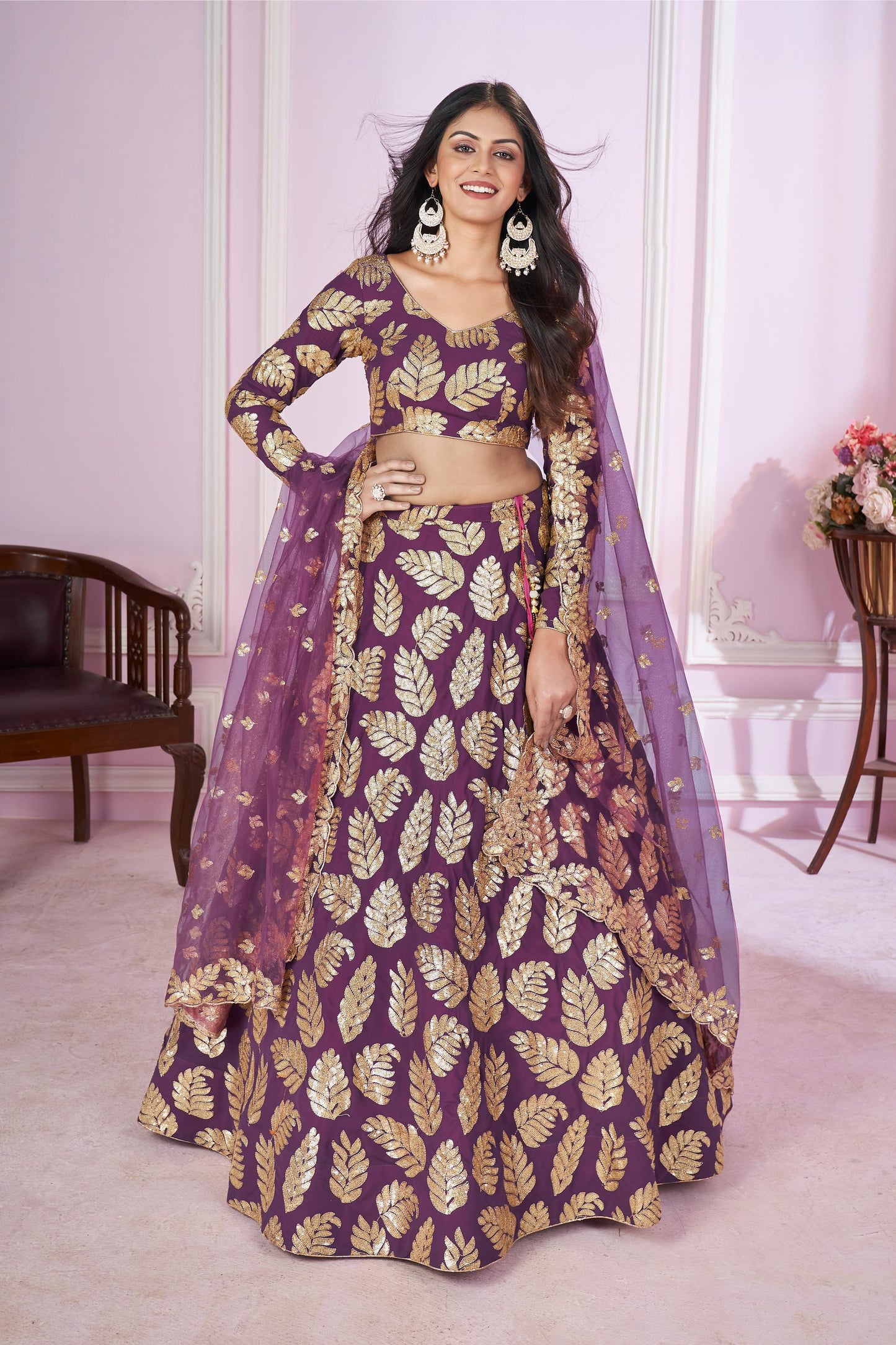 Purple Lehenga For Wedding