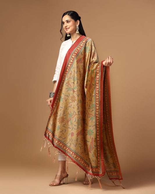 printed dupatta for lehenga