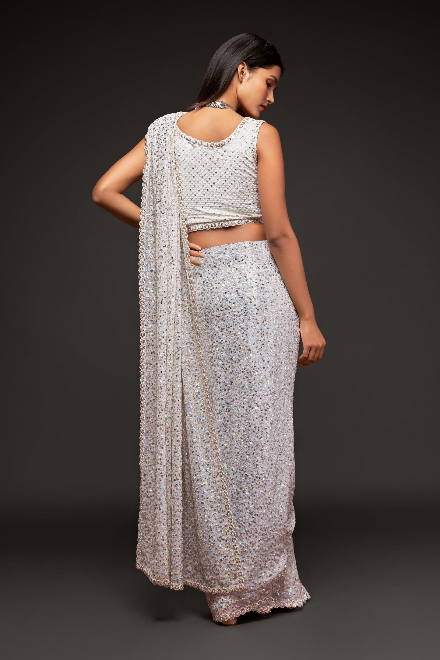 Bridal white sarees with price