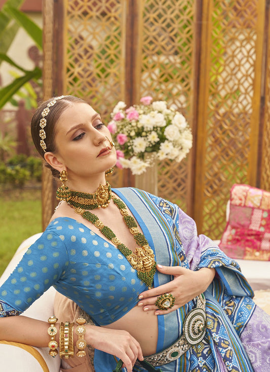 Lavender Saree for Wedding