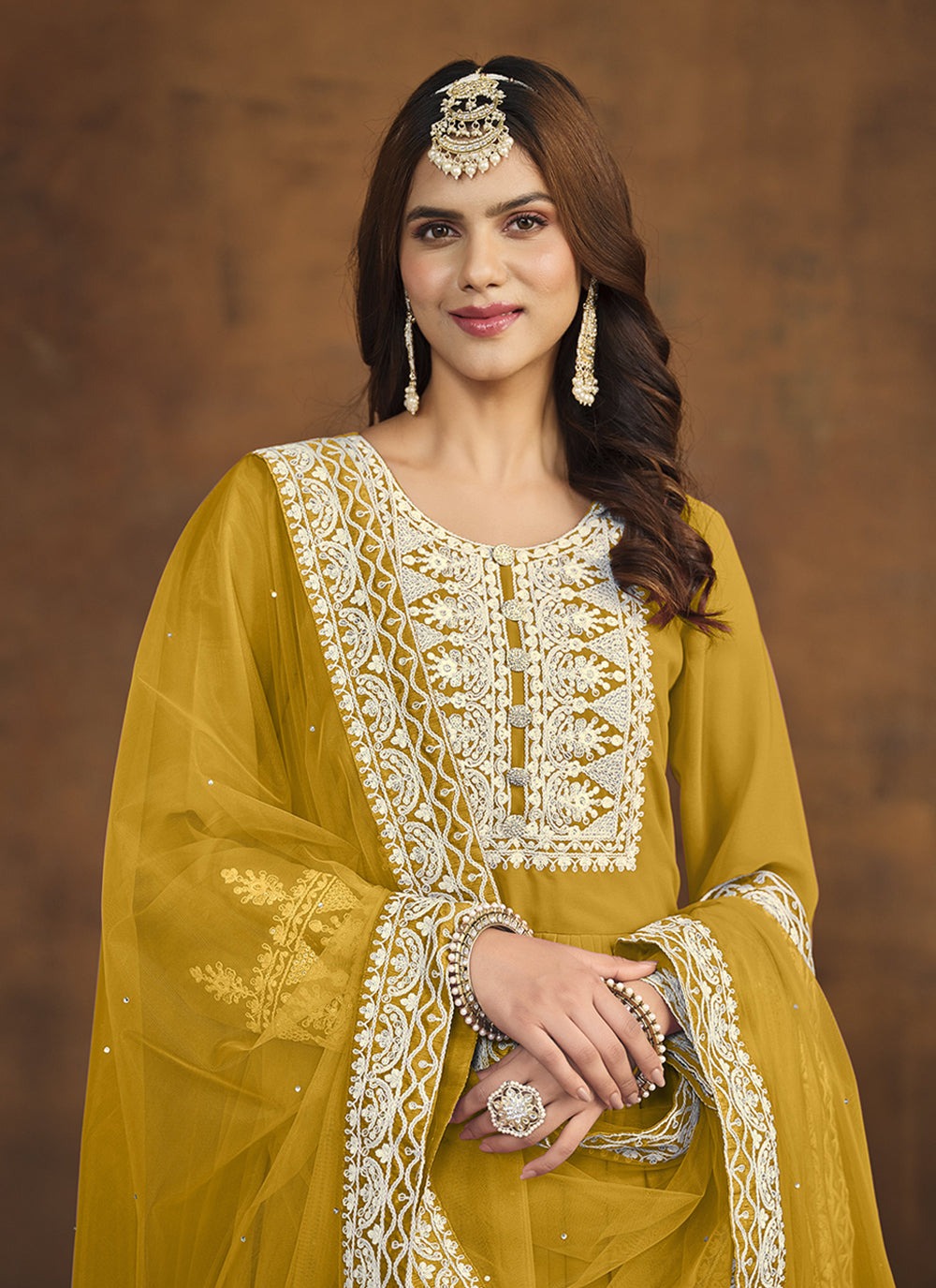 Yellow Sharara Suit for Haldi