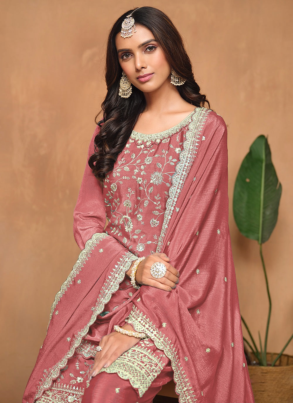 Sharara suit coral pink for women price