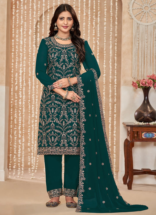 Rama georgette salwar suit party wear with dupatta online shopping