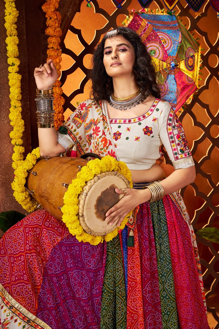 Navratri georgette chaniya choli with dupatta
