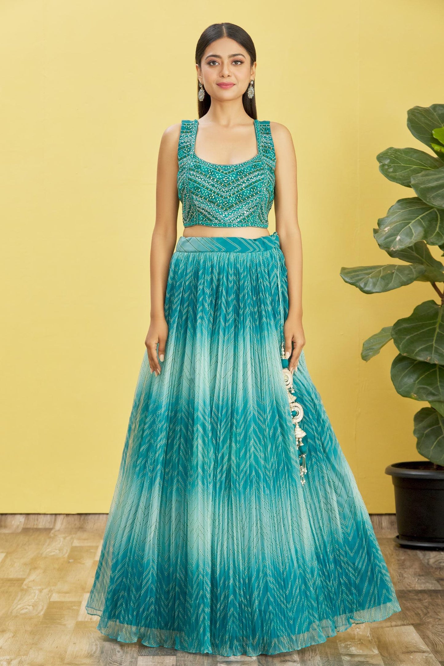 Party Wear Organza Lehenga choli for women