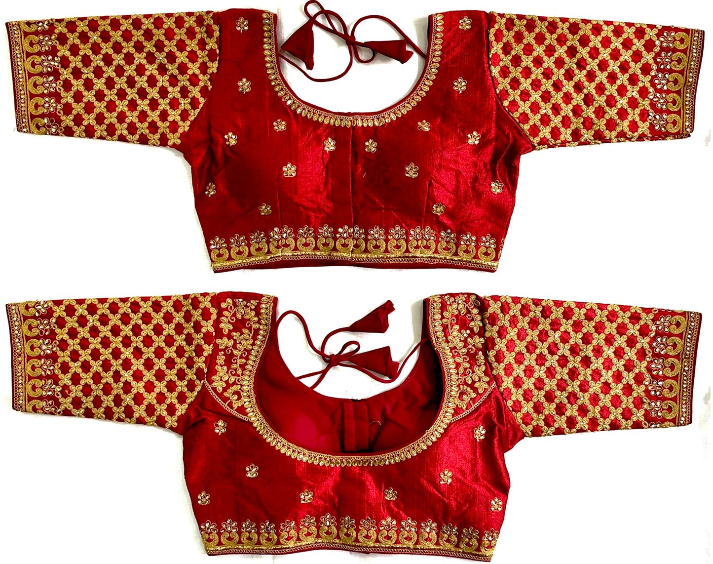 Maroon color silk blouse for women