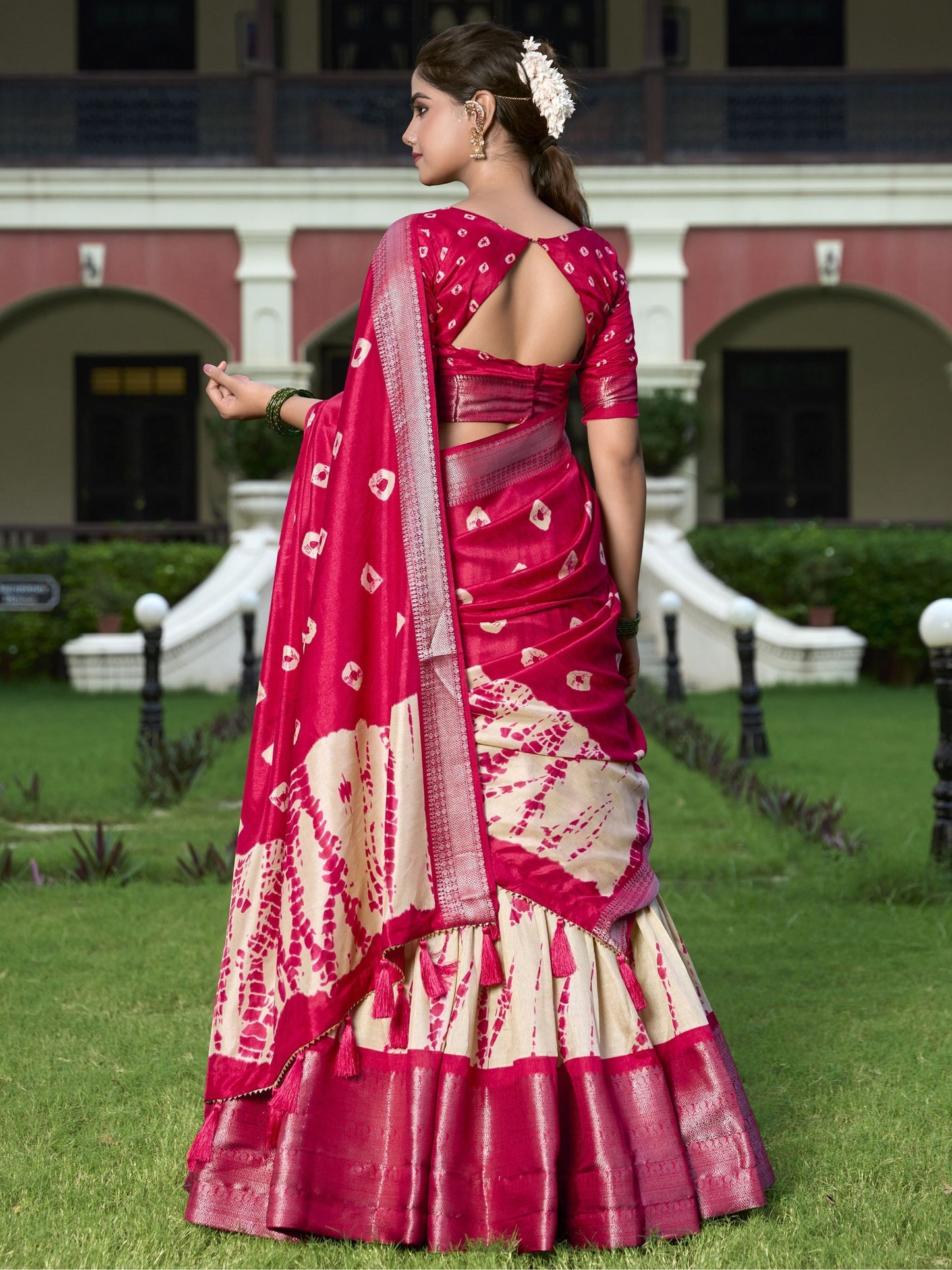Dola Silk Lehenga Blouse designs
