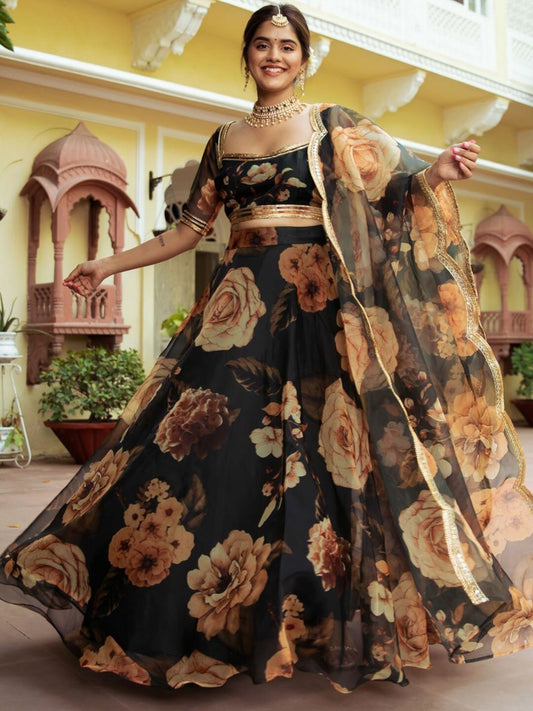 Black lehenga for wedding