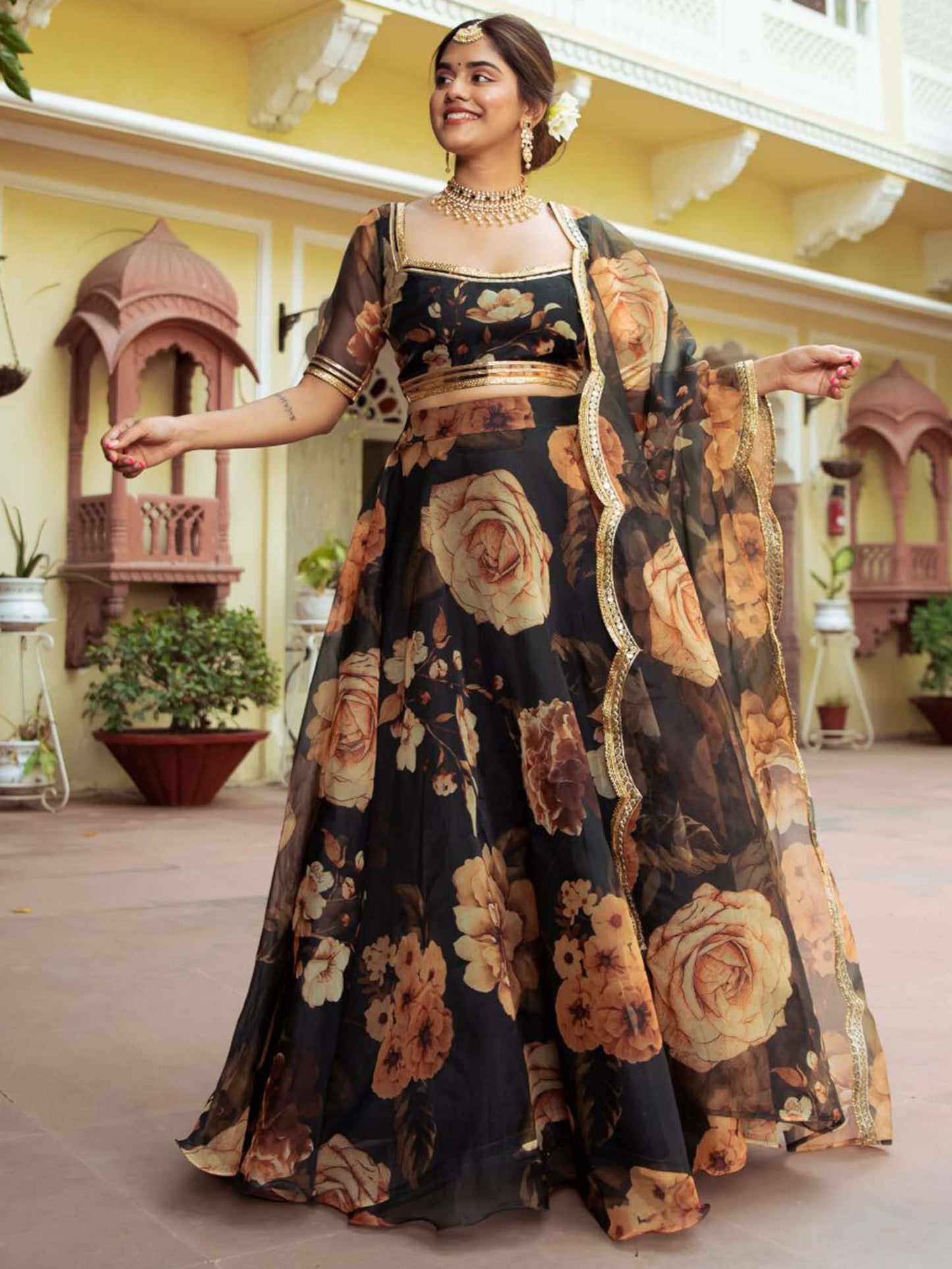 Black Lehenga Choli images