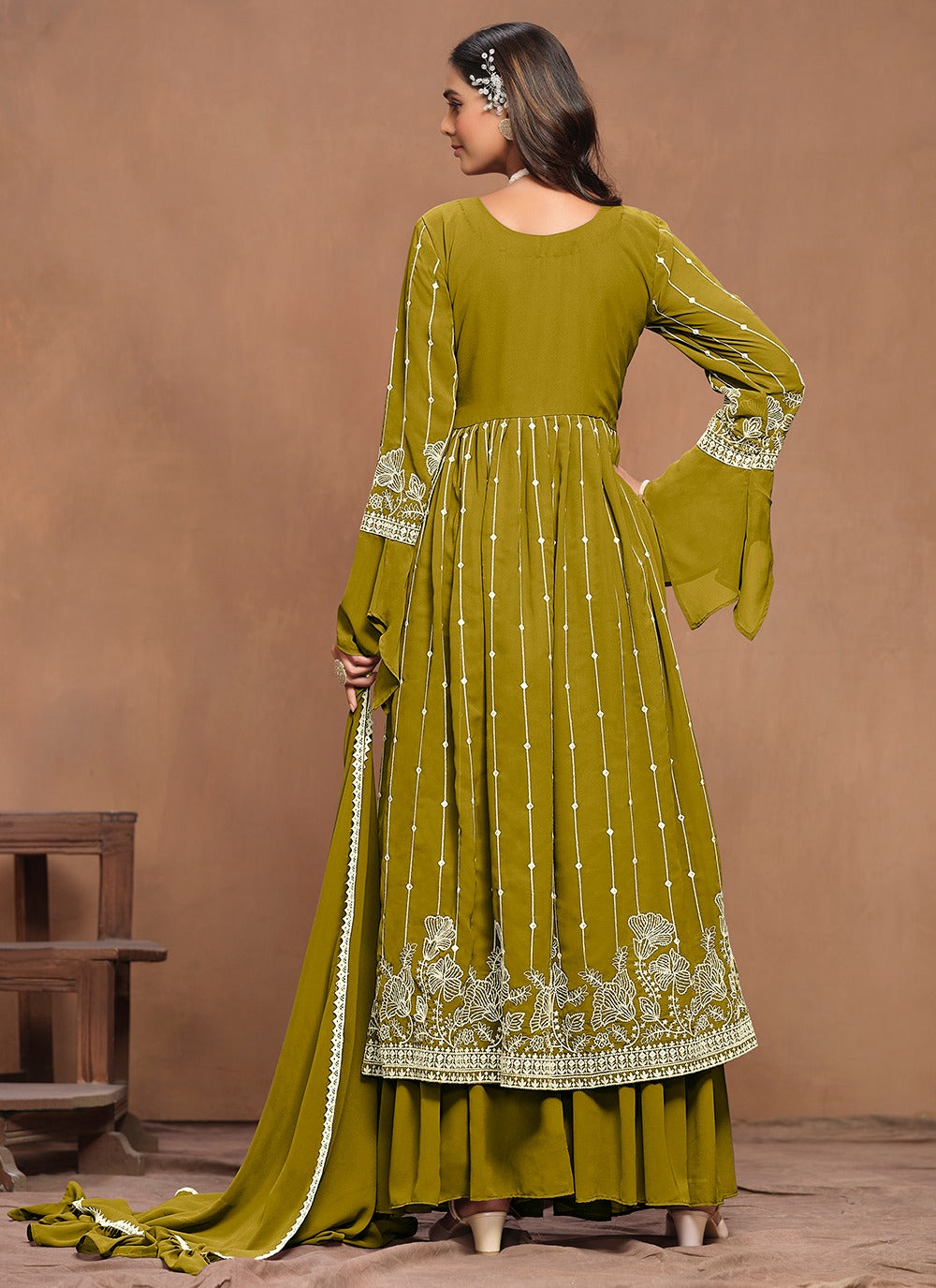Mehendi salwar suit for women