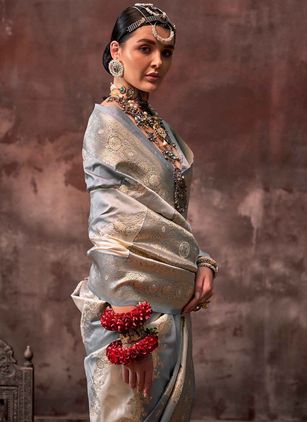 Multi color pure handloom silk sarees online