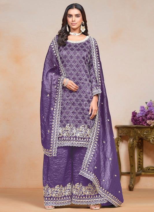 Light Purple Sharara Suit