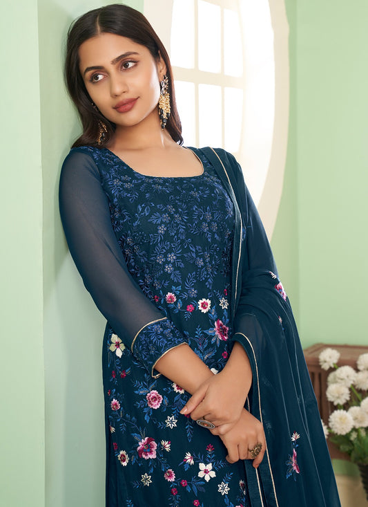 More peach georgette sharara suit for women price