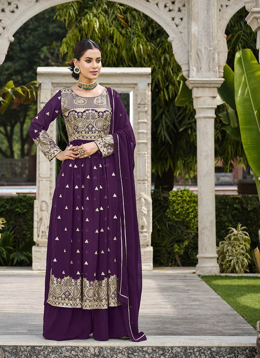 Wine salwar suit for women price
