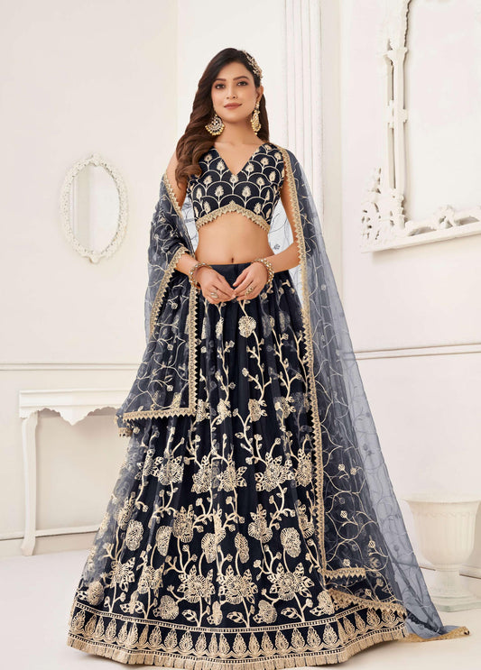 Black lehenga for wedding
