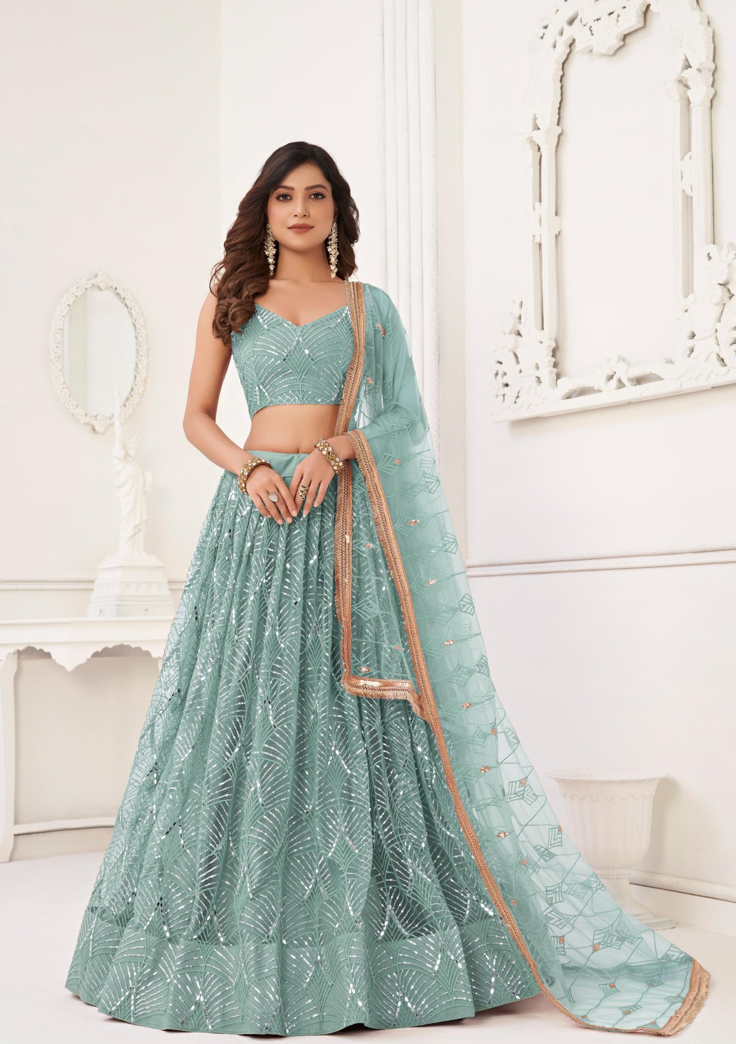 Blue Lehenga for Wedding