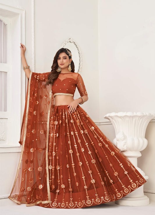 Gujarati mirror work Lehenga