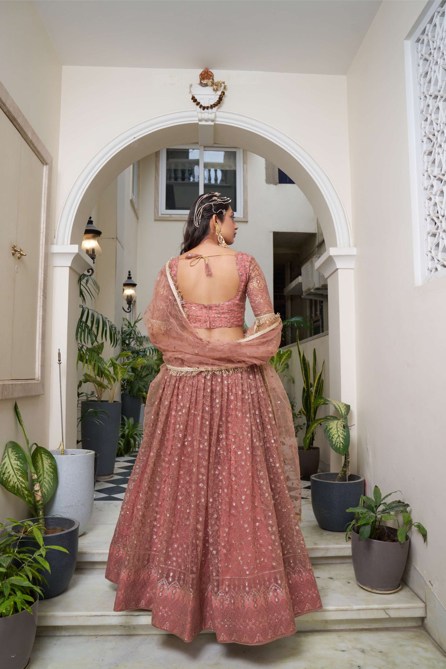 Rust color Lehenga choli for women