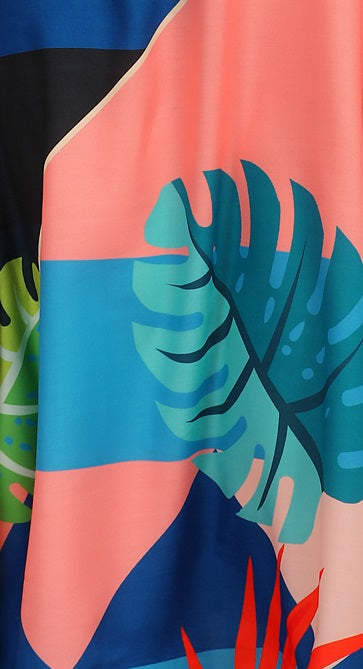 Multi color poly rayon kaftan with price