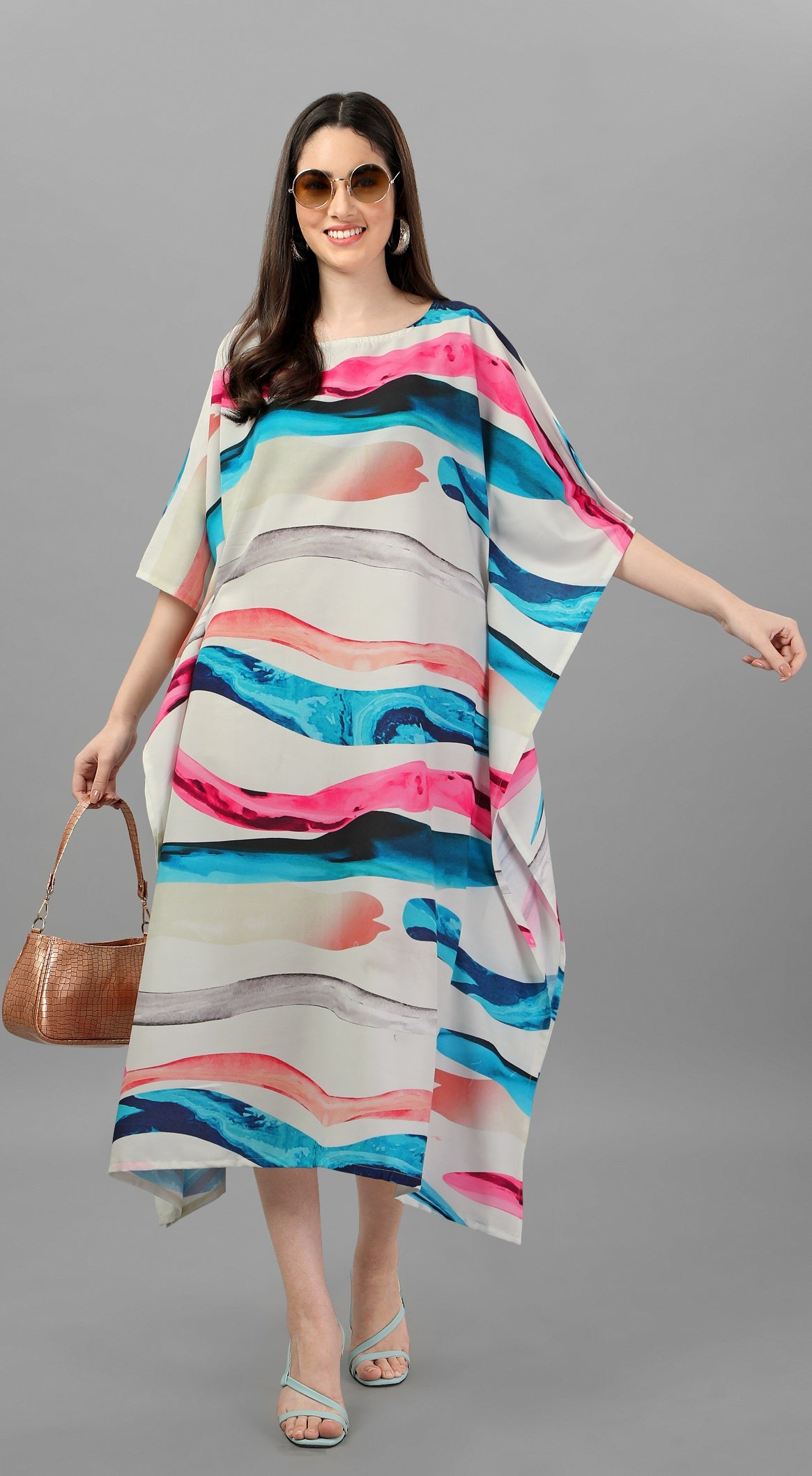 Digital Printed Caftan Dress Festive Wear For Women – Ragthm