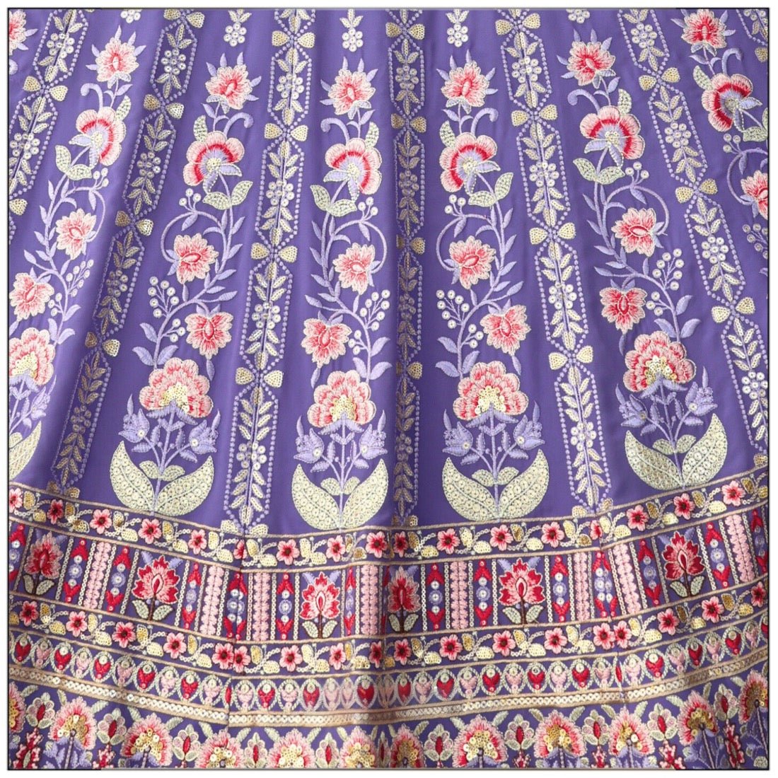 Lavender color georgette lehenga choli with dupatta price