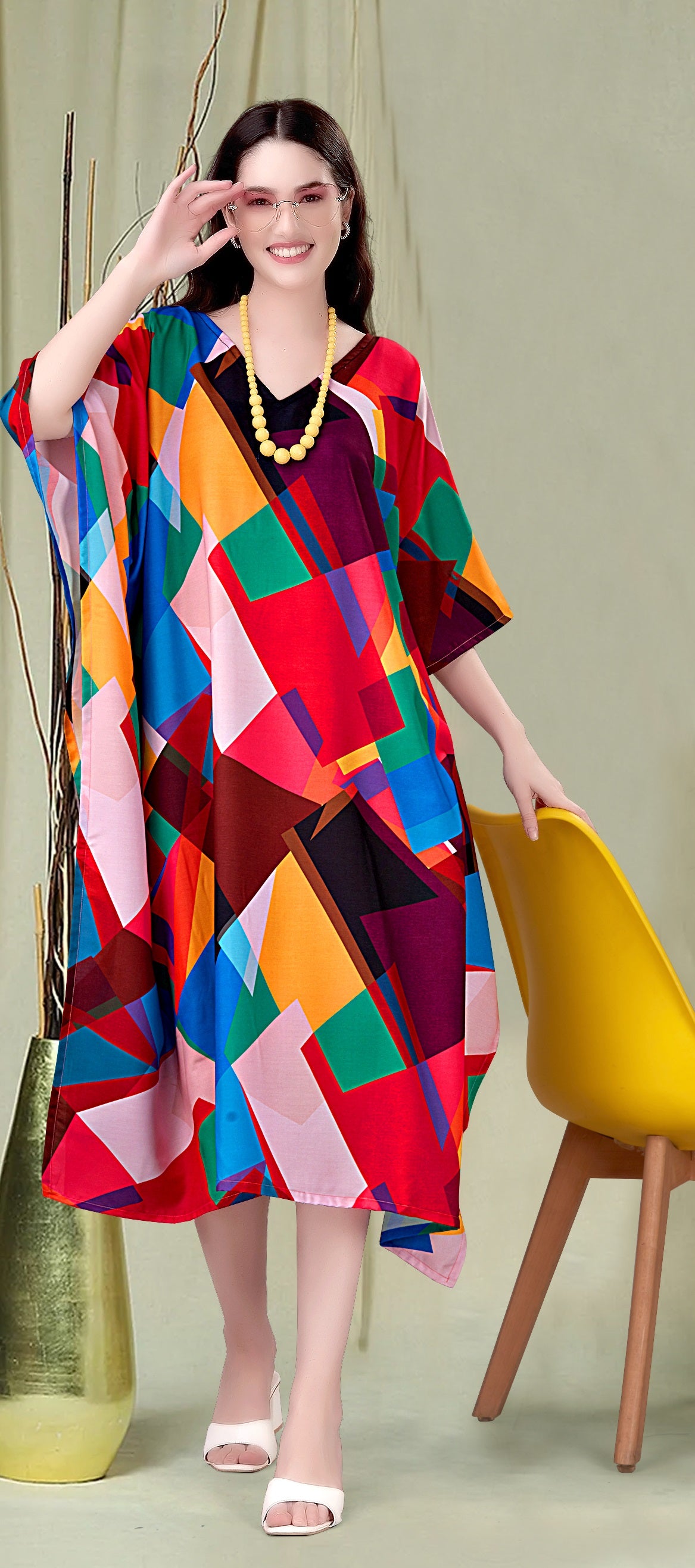 Stunning Maternity Dress Printed Kaftan For Casual Wear – Ragthm