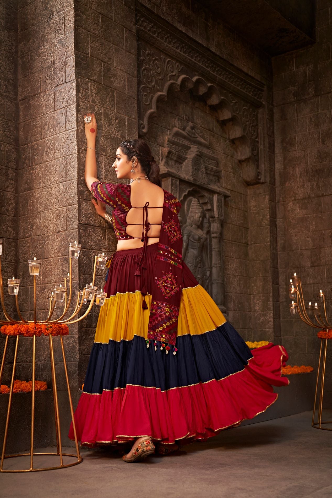 Latest collection of multi-color lehenga choli