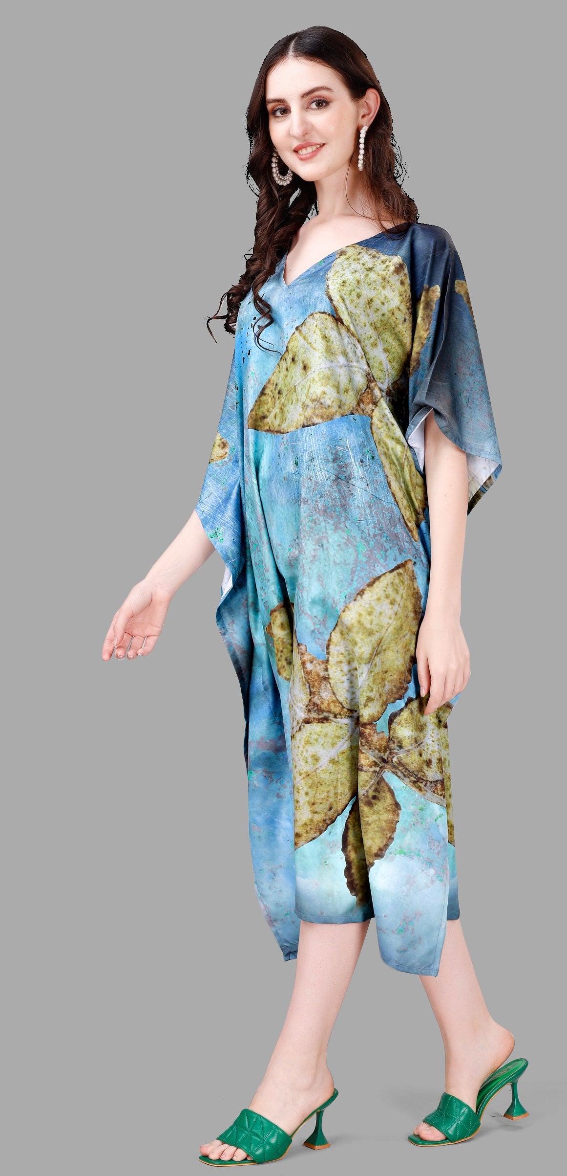 Printed kaftan for party wear