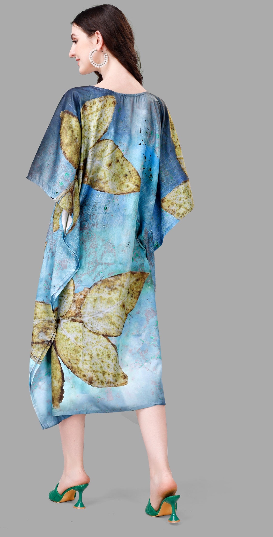 Kaftan dress party wear with sleeves