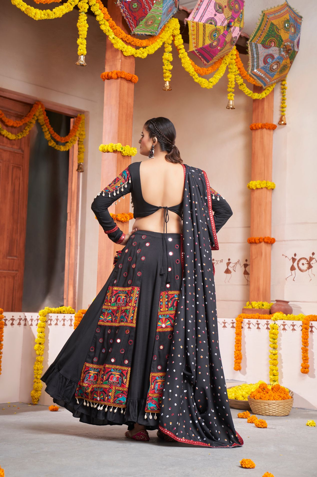 Designer Black Lehenga Choli