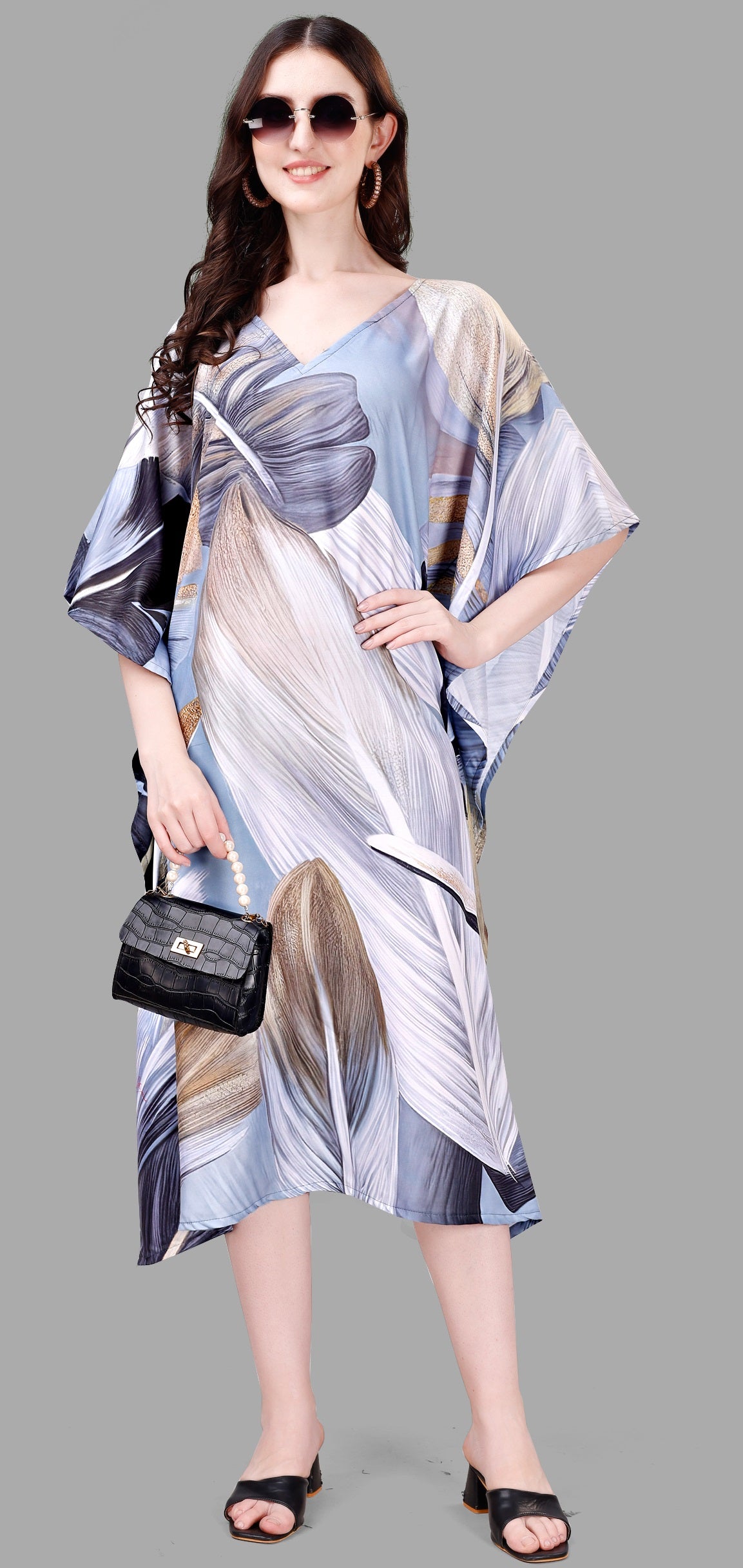 Birthday Gift Kaftan Printed Dress For Women Canada