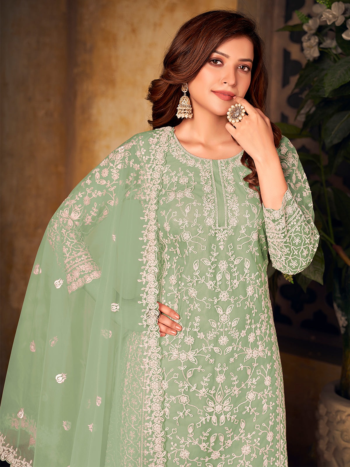 Pista soft net sharara suit for women online