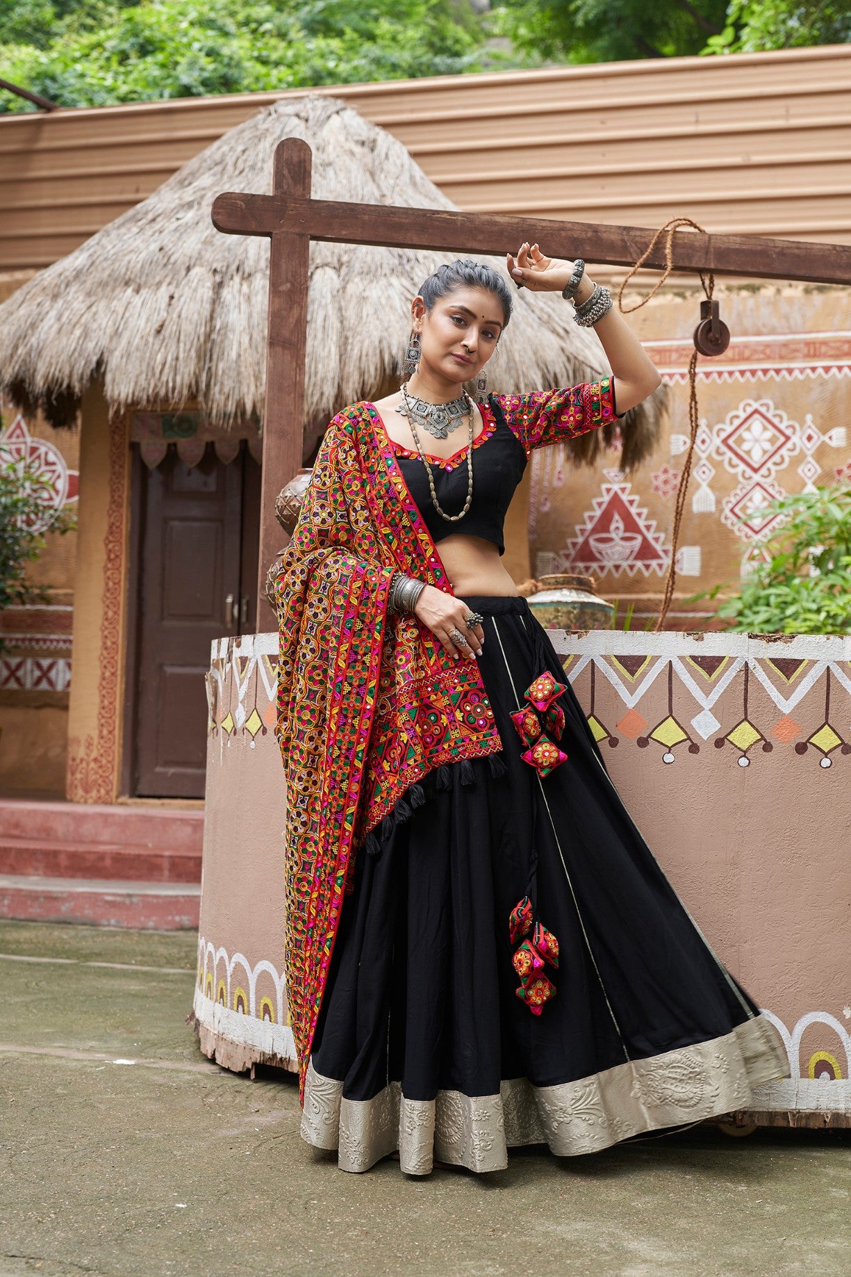 Black navratri lehenga choli price