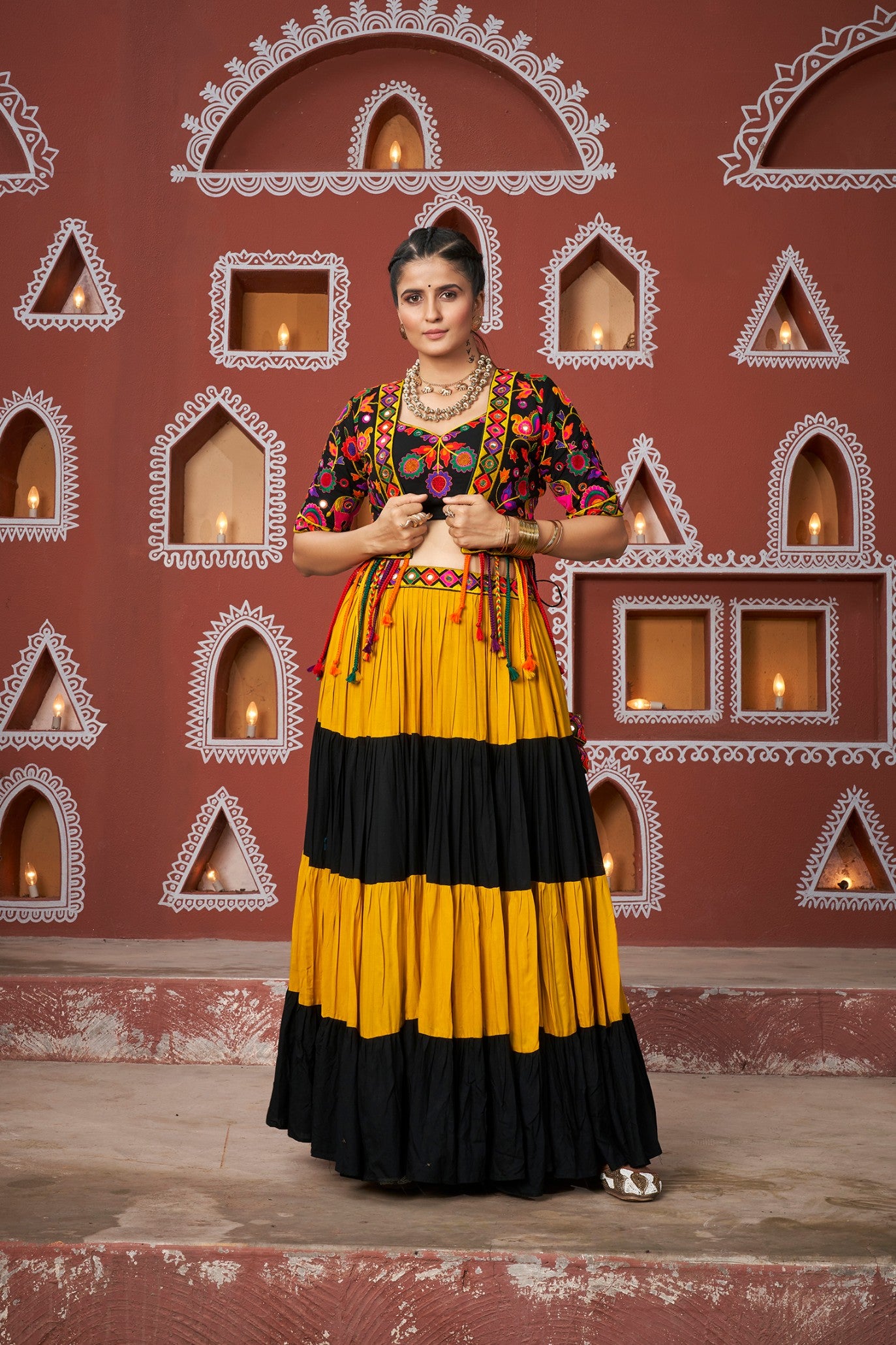 Multi color navratri chaniya choli price
