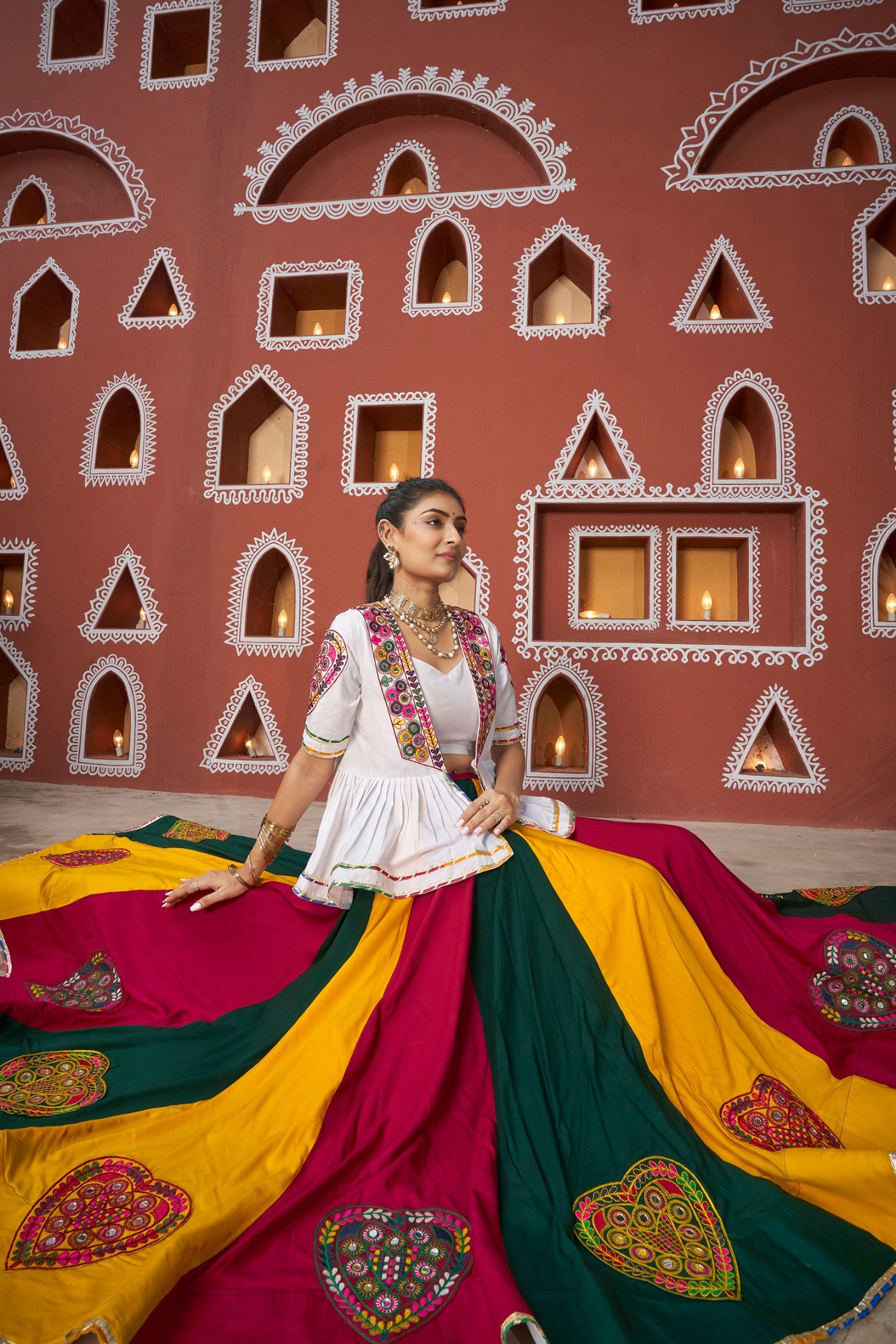 Multi color navratri chaniya choli for women with price online shopping