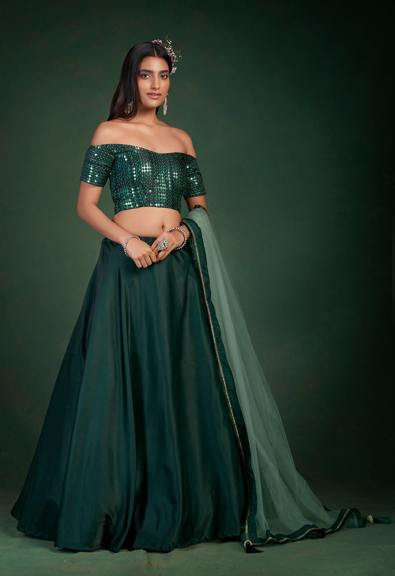 Green Lehenga Bridal