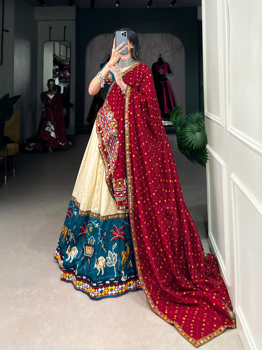 Firozi gamthi work choli online