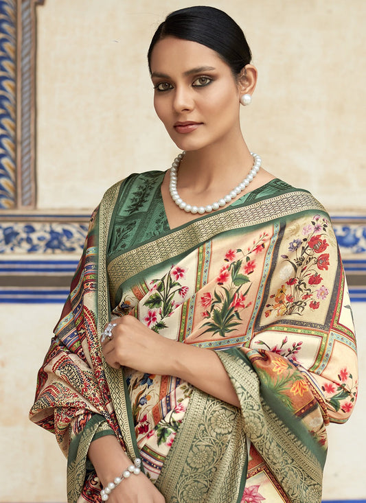 Multi color dola viscose saree for women online shopping