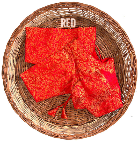 Captivating Black Color Banarasi Silk Sarees Blouse For Women