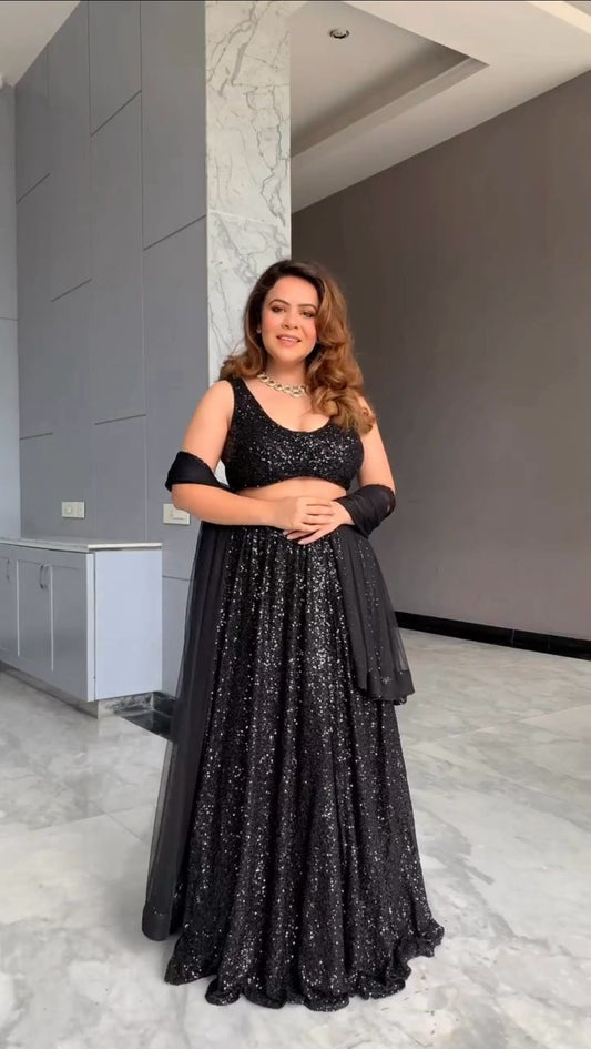 Pure Georgette Lehenga Choli With Dupatta