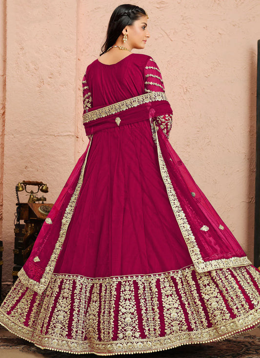Red colour Gown for Wedding