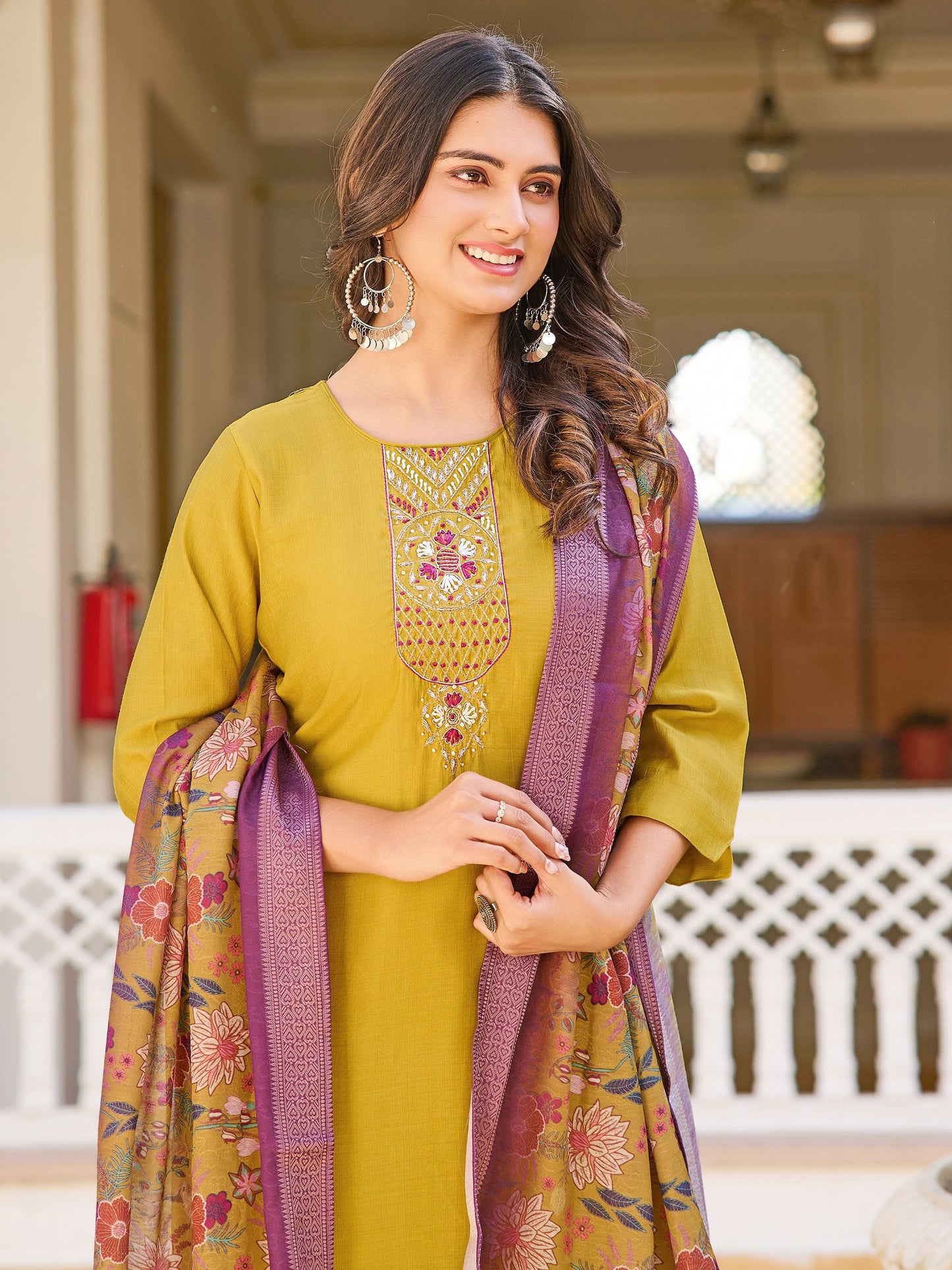 Mustard colour Suit for wedding