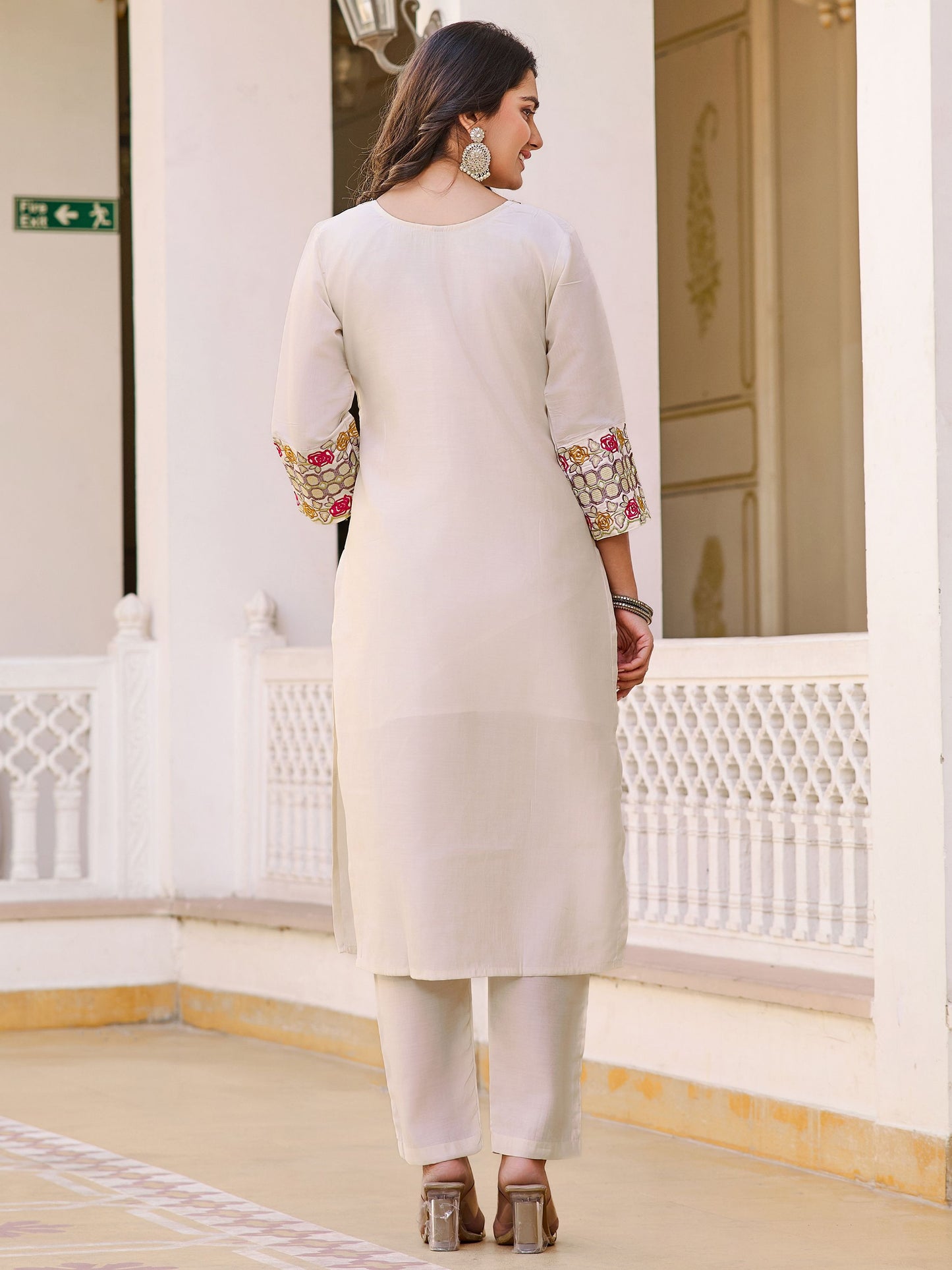 Off white color vatican salwar suit for women price