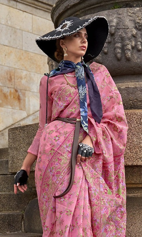 Organza Saree Party wear