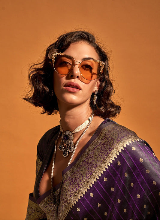 party wear silk saree with blouse price