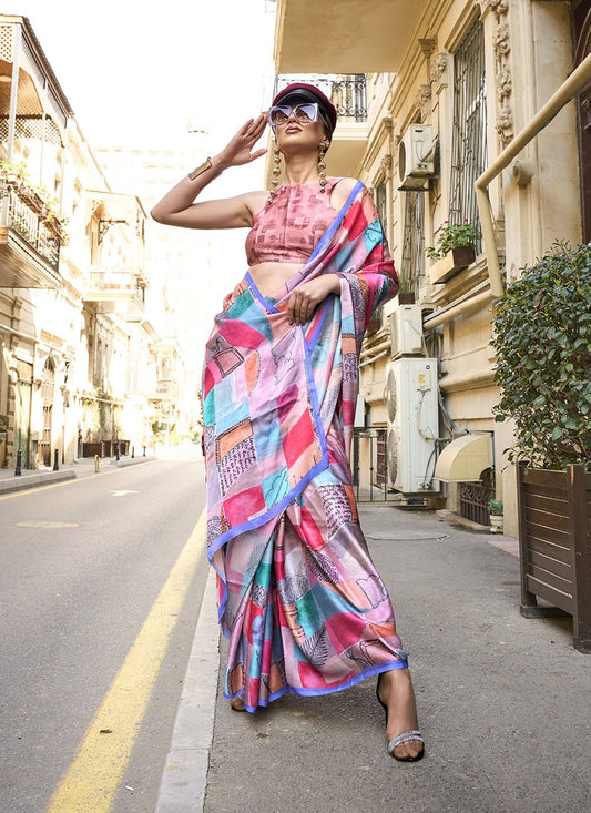 Pure georgette designer sarees