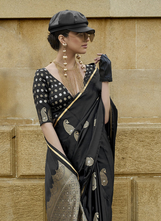 Black saree party wear