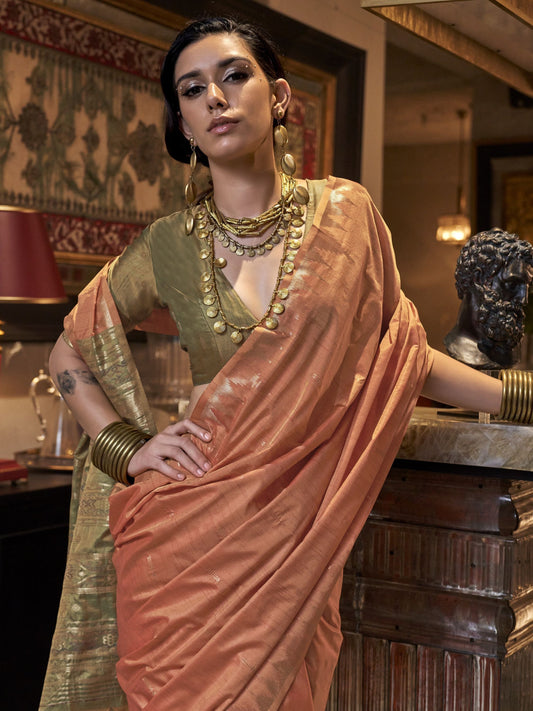 Orange colour Saree for wedding