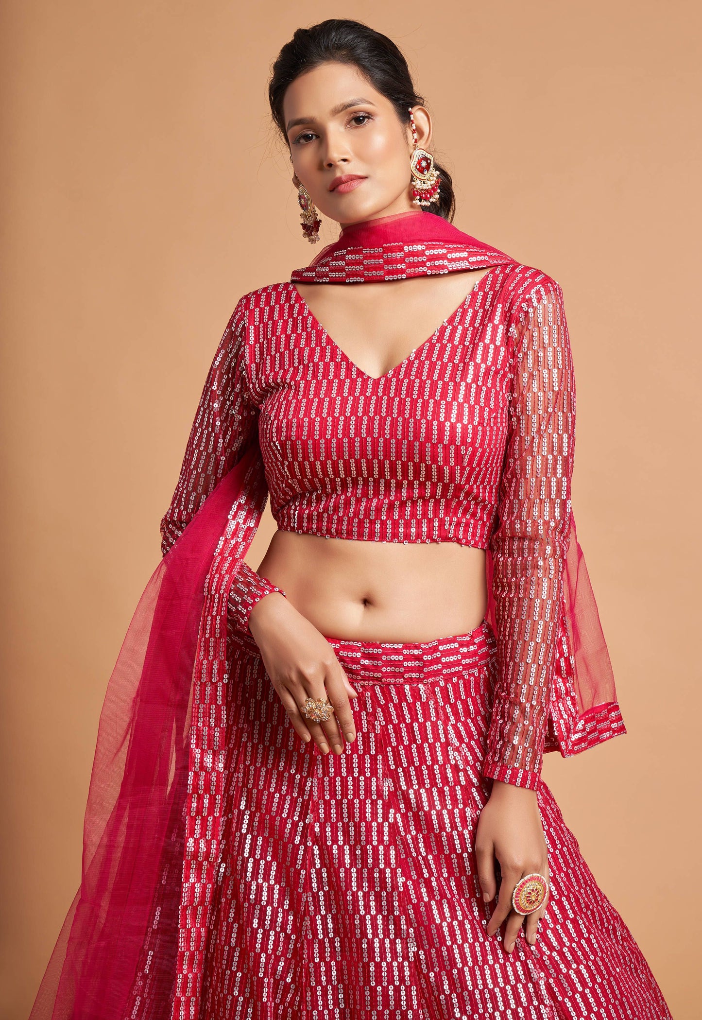 Pink Lehenga Choli